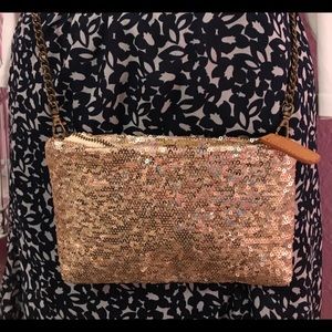 JCrew Pink Sequins Purse